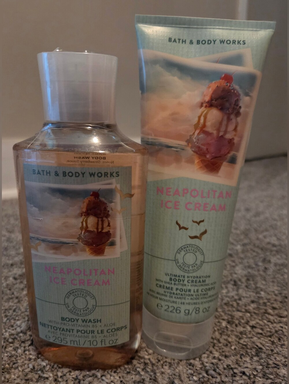 Bath & Body Works Neapolitan Ice Cream Body Wash & Body Cream